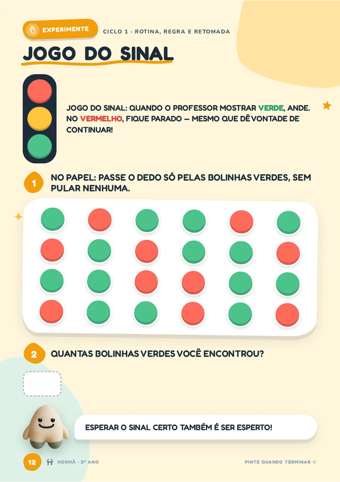 Atividade de funções executivas